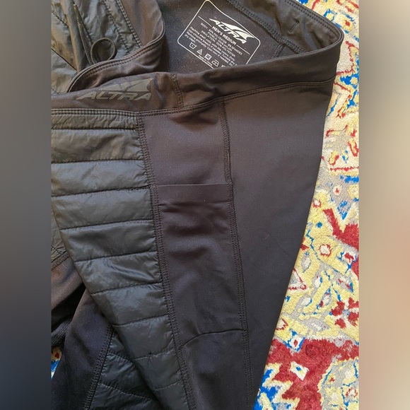 Altra Unisex Black Quilted Athletic Fleece Lined Joggers Men’s M/Women’s L - Picture 6 of 8